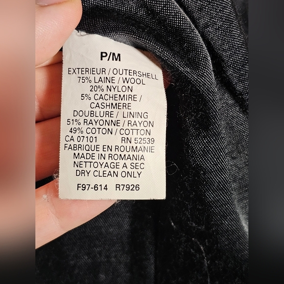 Talbots Petites Wool Cashmere Blend Winter Coat Size Medium - Picture 8 of 15